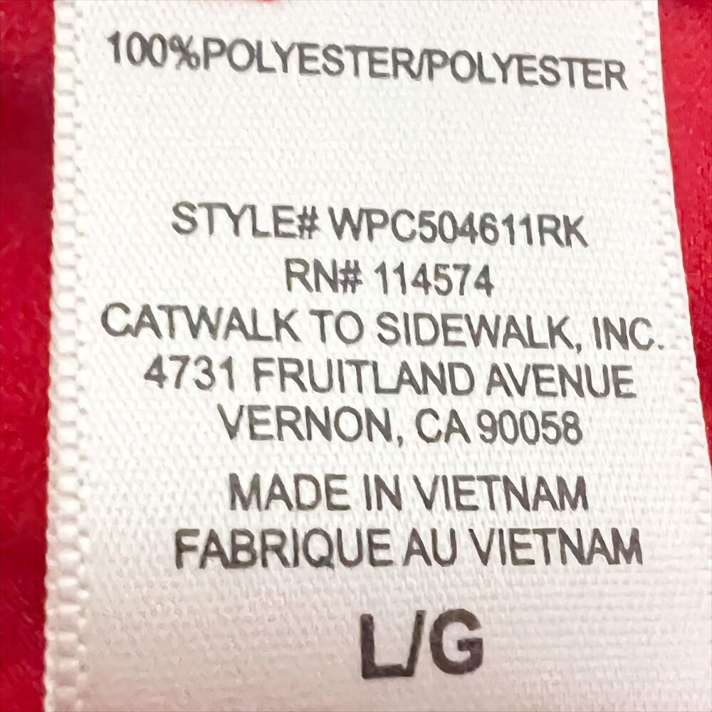 Ro & De Red Racerback Peplum Ruffle Tank Top Size Large - Picture 5 of 5